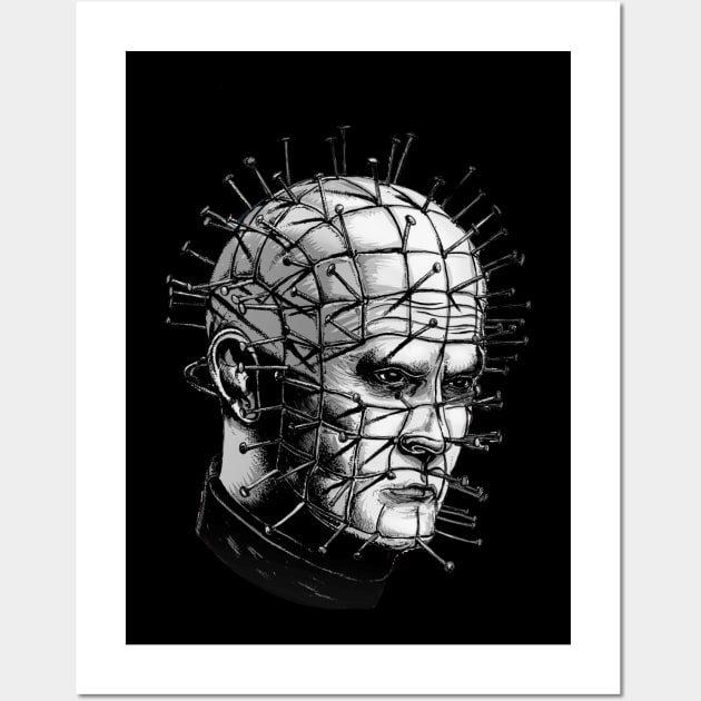 Pinhead-Hellraiser Wall Art by Creepsandbabes